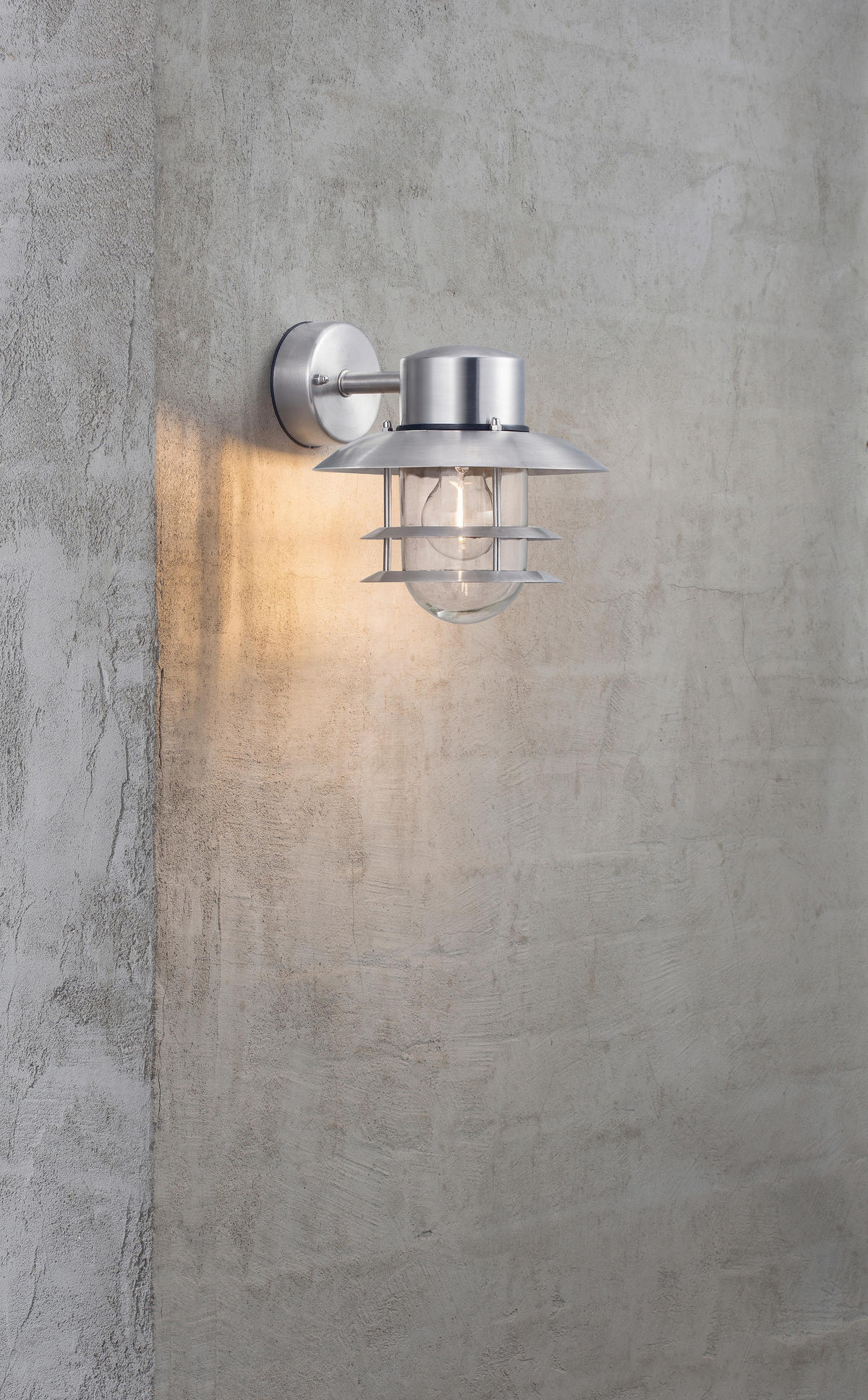 AUßENWANDLEUCHTE 25/23 cm   - Zinkfarben, Basics, Metall (25/23cm) - Nordlux