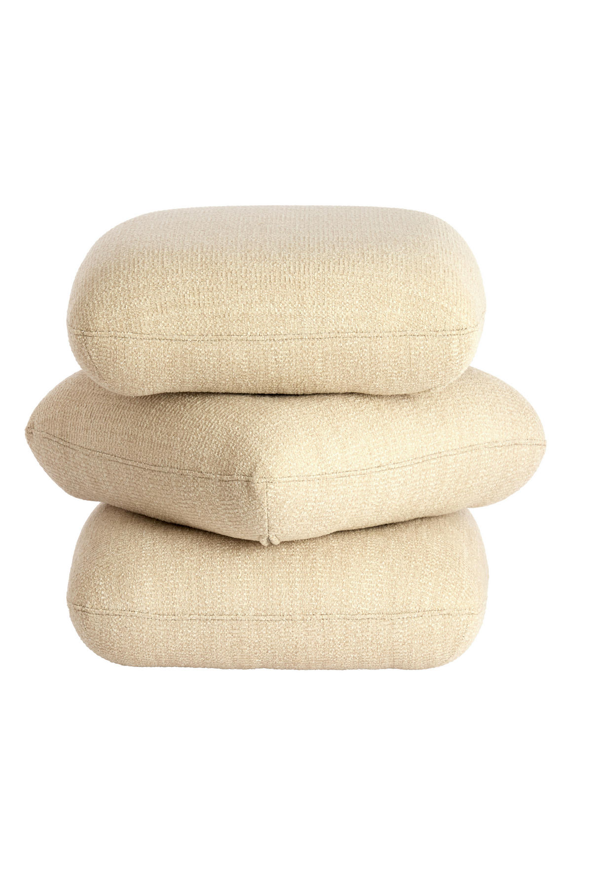 POUF LAURIE 44,5/44,5/44,5 cm  - Creme, Basics, Textil (44,5/44,5/44,5cm) - Light & Living
