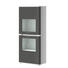 VITRINE Graphitfarben, Weiß - Graphitfarben/Alufarben, Design, Holzwerkstoff/Metall (65,1/159,4/41cm) - Stylife VITRINE Graphitfarben, Weiß - Graphitfarben/Alufarben, Design, Holzwerkstoff/Metall (65,1/159,4/41cm) - Stylife