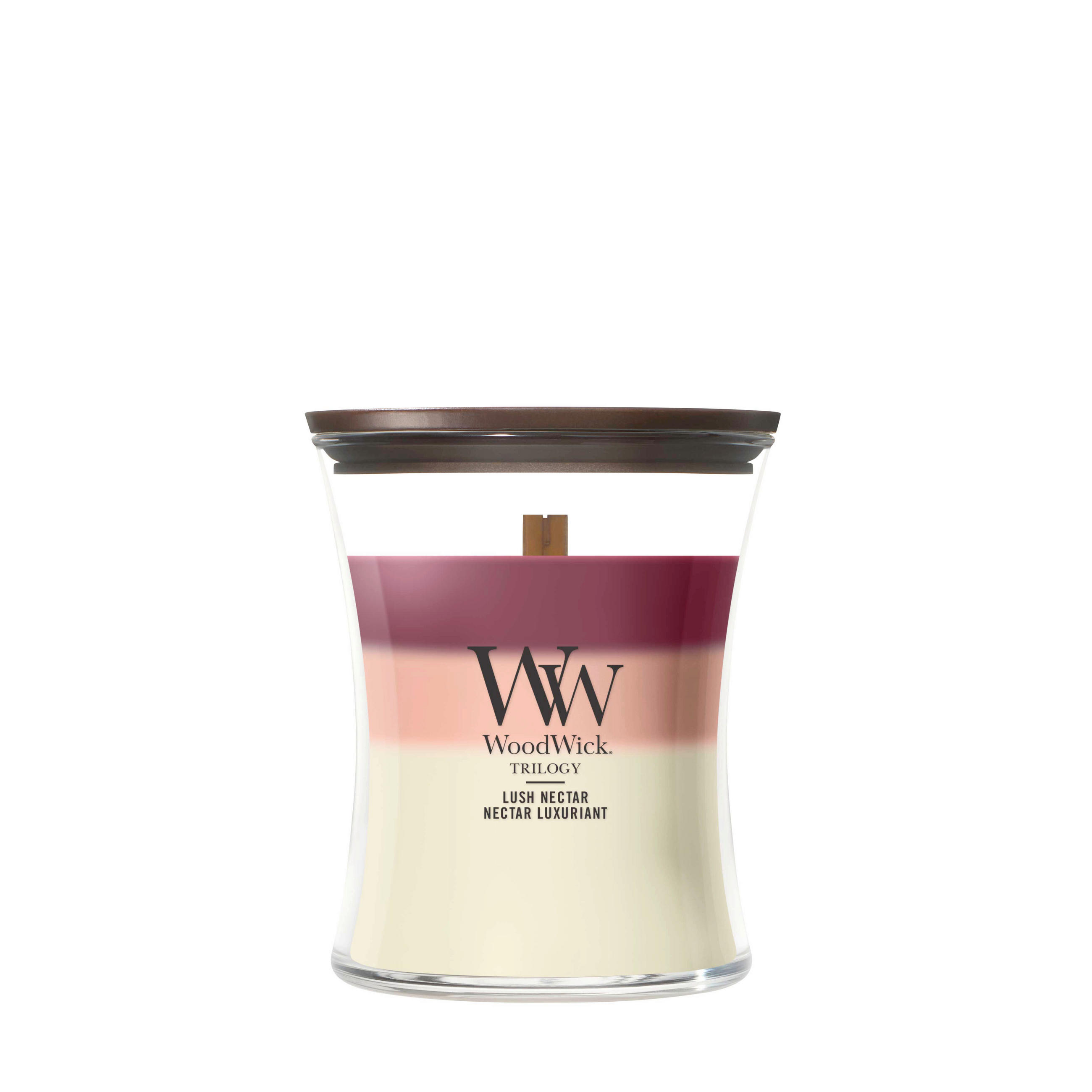 MIRISNA SVEĆA  višebojna  - višebojna, Osnovno, staklo/drvo (10/11/10cm) - WoodWick