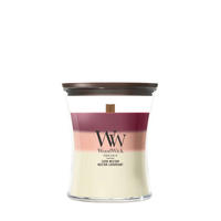 MIRISNA SVEĆA  višebojna  - višebojna, Osnovno, staklo/drvo (10/11/10cm) - WoodWick