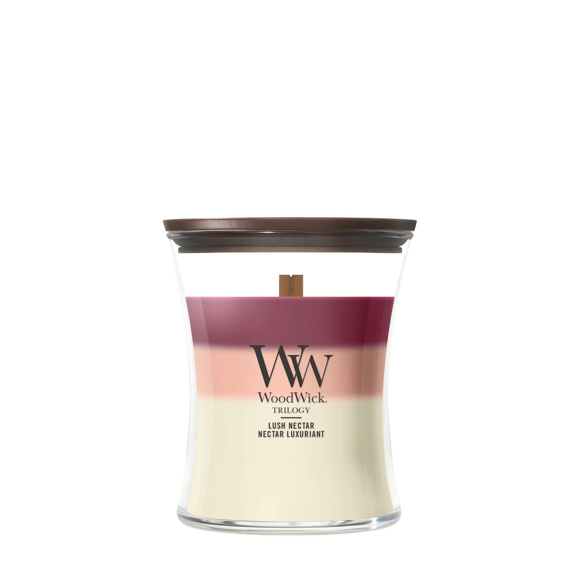 MIRISNA SVEĆA  višebojna  - višebojna, Osnovno, staklo/drvo (10/11/10cm) - WoodWick