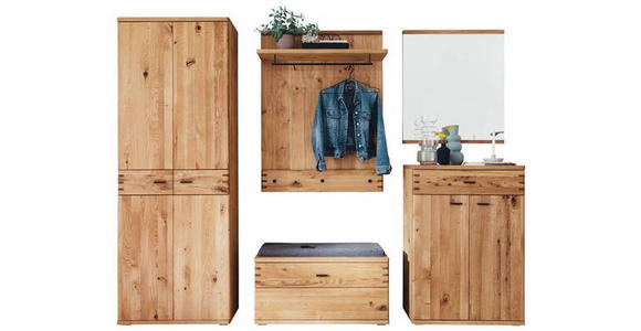 GARDEROBE in 260/208/37 cm - Natur, Holz/Holzwerkstoff (260/208/37cm) - Waldwelt