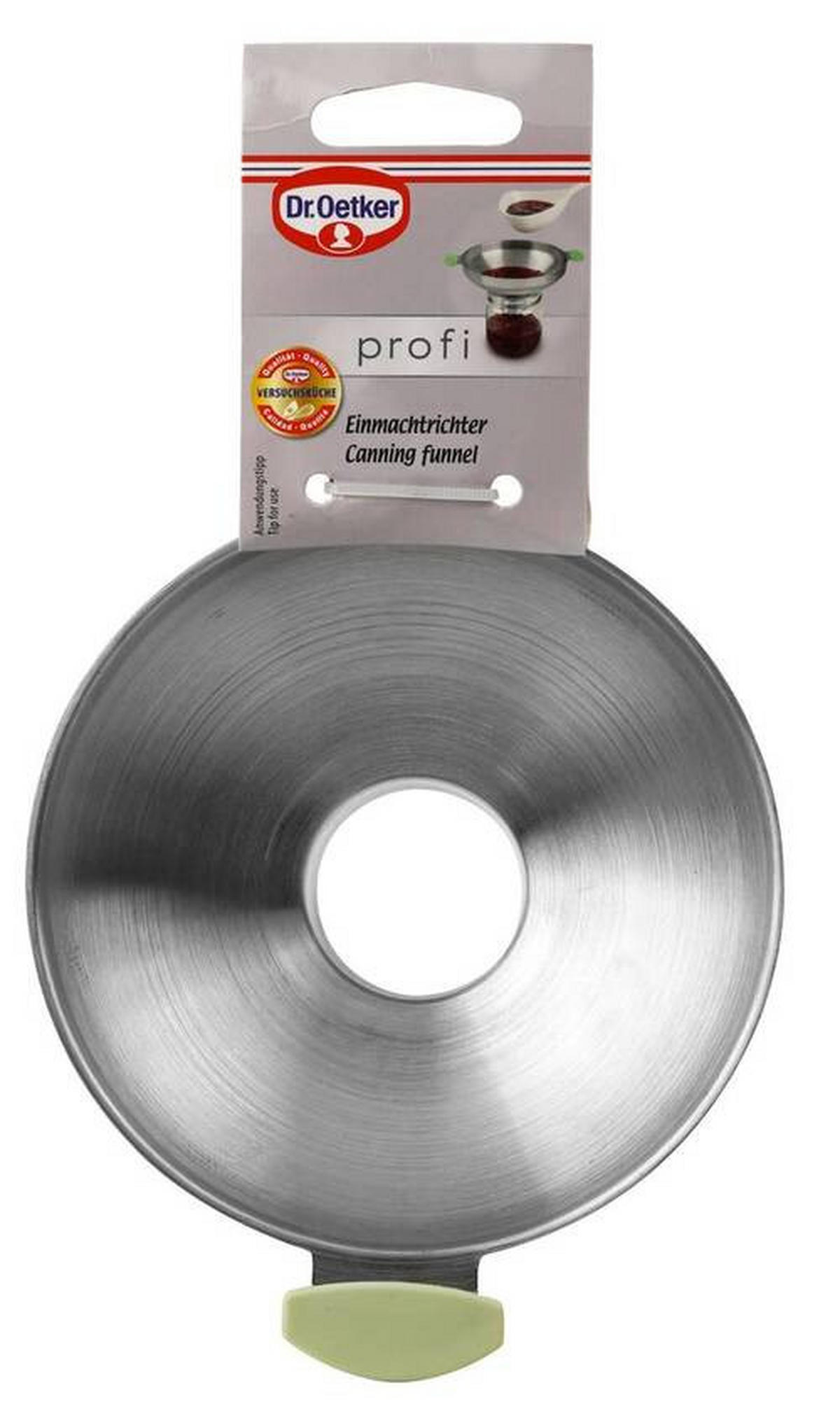 TRICHTER   - Grau/Grün, Basics, Kunststoff/Metall (13cm) - Dr.Oetker