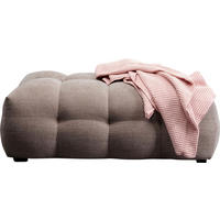 HOCKER Chenille Graubraun  - Graubraun/Schwarz, Design, Holz/Textil (126/42/80cm) - Kare-Design