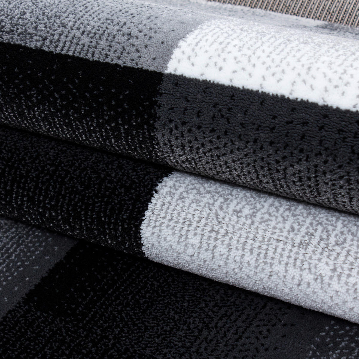 WEBTEPPICH 120/170 cm Miami Schwarz  - Schwarz, Trend, Textil (120/170cm) - Novel