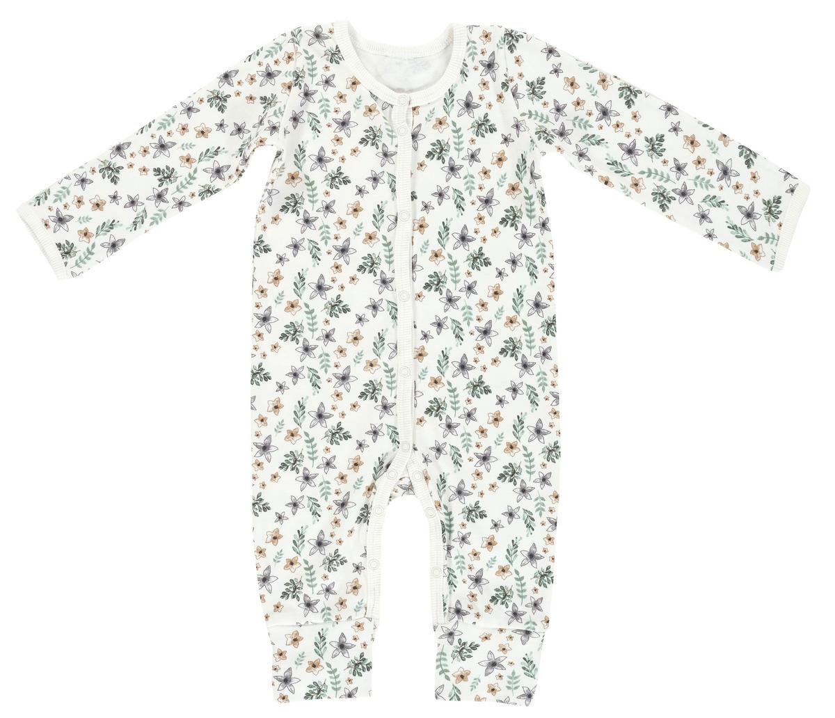 SCHLAFANZUG  - Weiß/Grün, Basics, Textil (62null) - Alvi