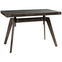 SCHREIBTISCH 120/70/72-88 cm  in Akaziefarben, Dunkelgrau  - Dunkelgrau/Akaziefarben, Design, Holz/Textil (120/70/72-88cm) - Hasena
