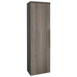 MIDISCHRANK 30/113,6/32,5 cm  - Alufarben/Grau, KONVENTIONELL, Glas/Holzwerkstoff (30/113,6/32,5cm) - Novel