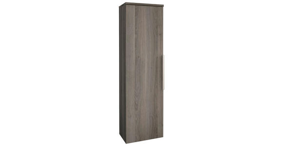 MIDISCHRANK 30/113,6/32,5 cm - Alufarben/Grau, KONVENTIONELL, Glas/Holzwerkstoff (30/113,6/32,5cm) - Novel