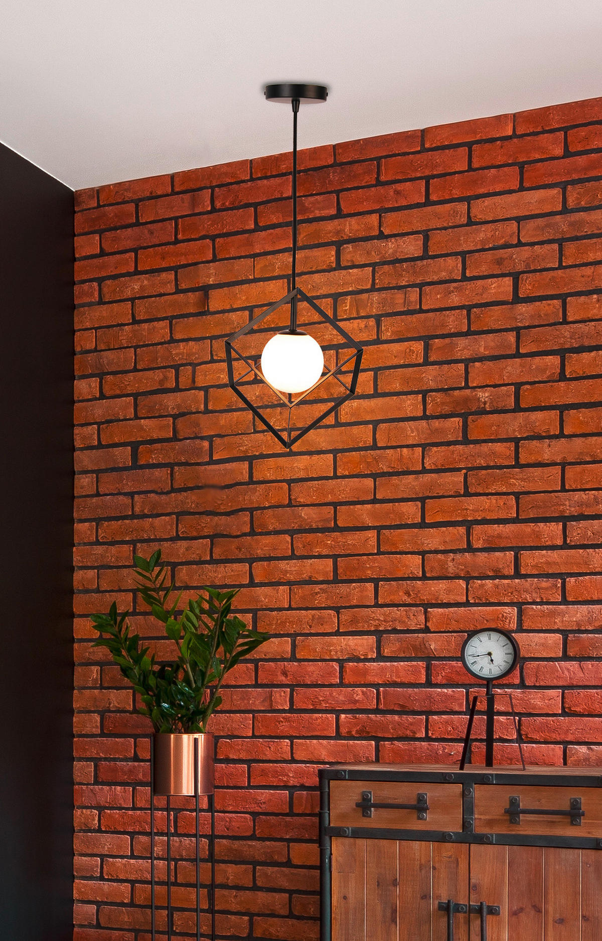 PENDELLEUCHTE Weert 15/15/115 cm   - Goldfarben/Schwarz, Basics, Metall (15/15/115cm)