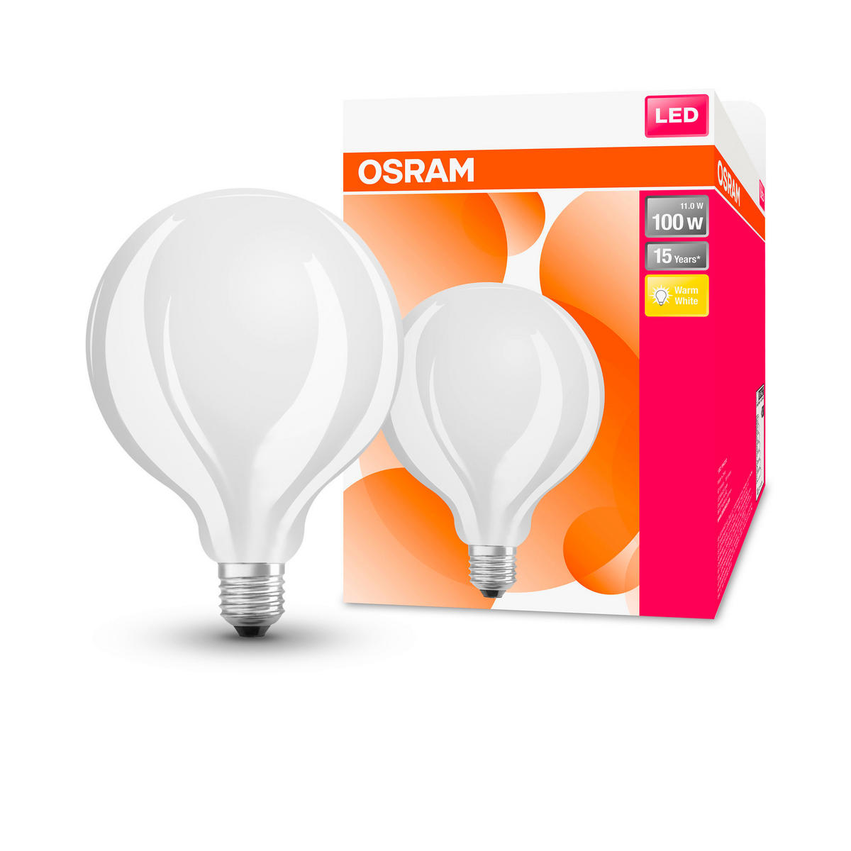 LED-LEUCHTMITTEL   E27 11 W 1521 lm  - Weiß, Basics, Glas (12,4/16,8cm) - Osram