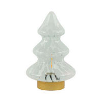 LED-TISCHLEUCHTE 14/20/14 cm   - Klar/Goldfarben, Basics, Glas/Metall (14/20/14cm) - Light & Living