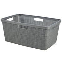 RUHÁSKOSÁR - sötétszürke, Basics, műanyag (59.4/39.4/25.6cm)
