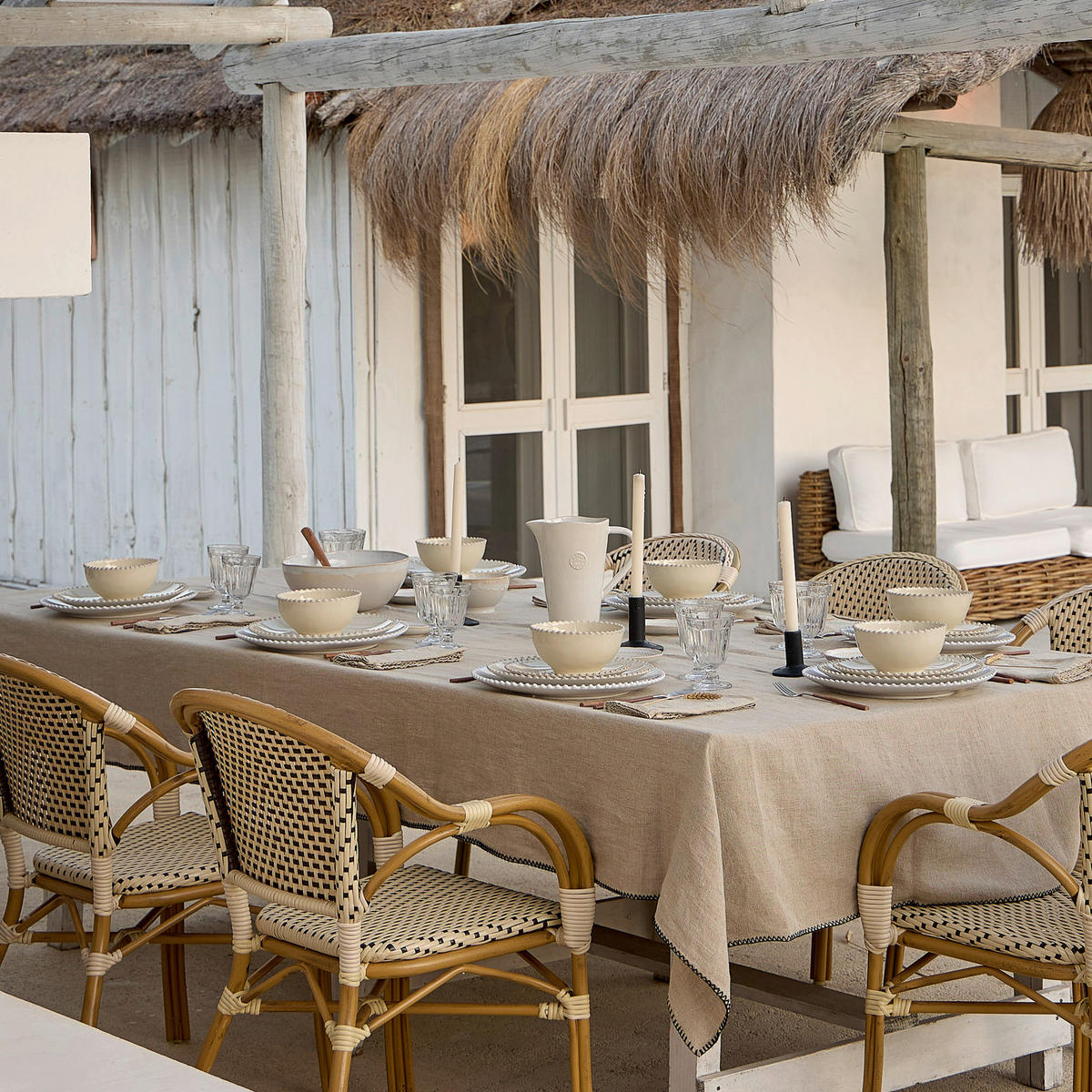KOMBISERVICE Creme PEARL 12-teilig 4 Personen  - Creme, Basics, Keramik - Costa Nova