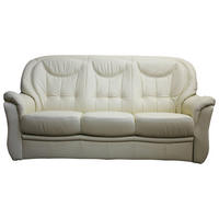 ÜLŐGARNITÚRA bőr  - fekete, Basics, műanyag/bőr (204/104/98cm) - Andante