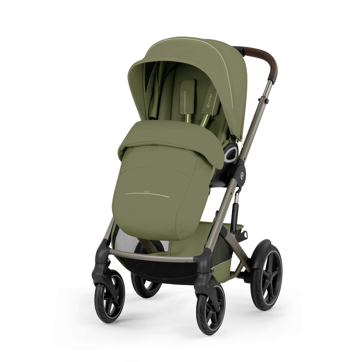 KINDERWAGEN Talos S TPE inkl. Fold-Carrycot  - Taupe/Khaki, Basics, Textil/Metall (93/60/115cm) - cybex GOLD