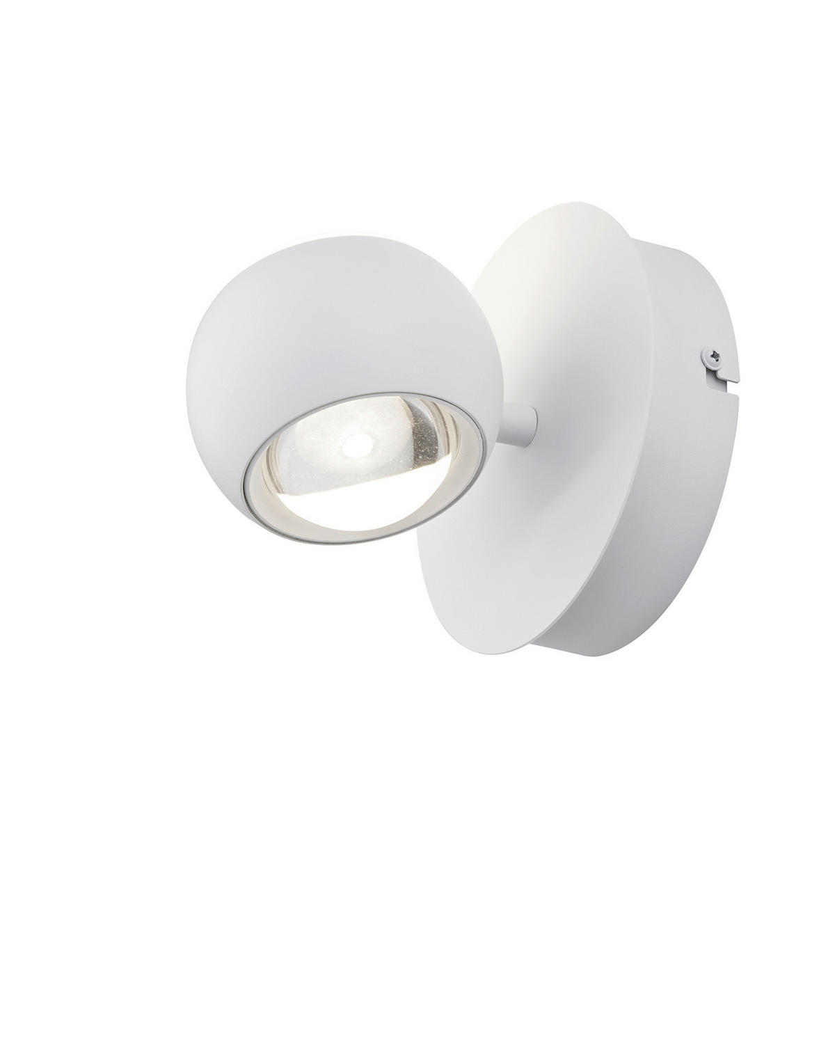LED-WANDLEUCHTE Musterring 14/16 cm   - Weiß, KONVENTIONELL, Metall (14/16cm) - Musterring