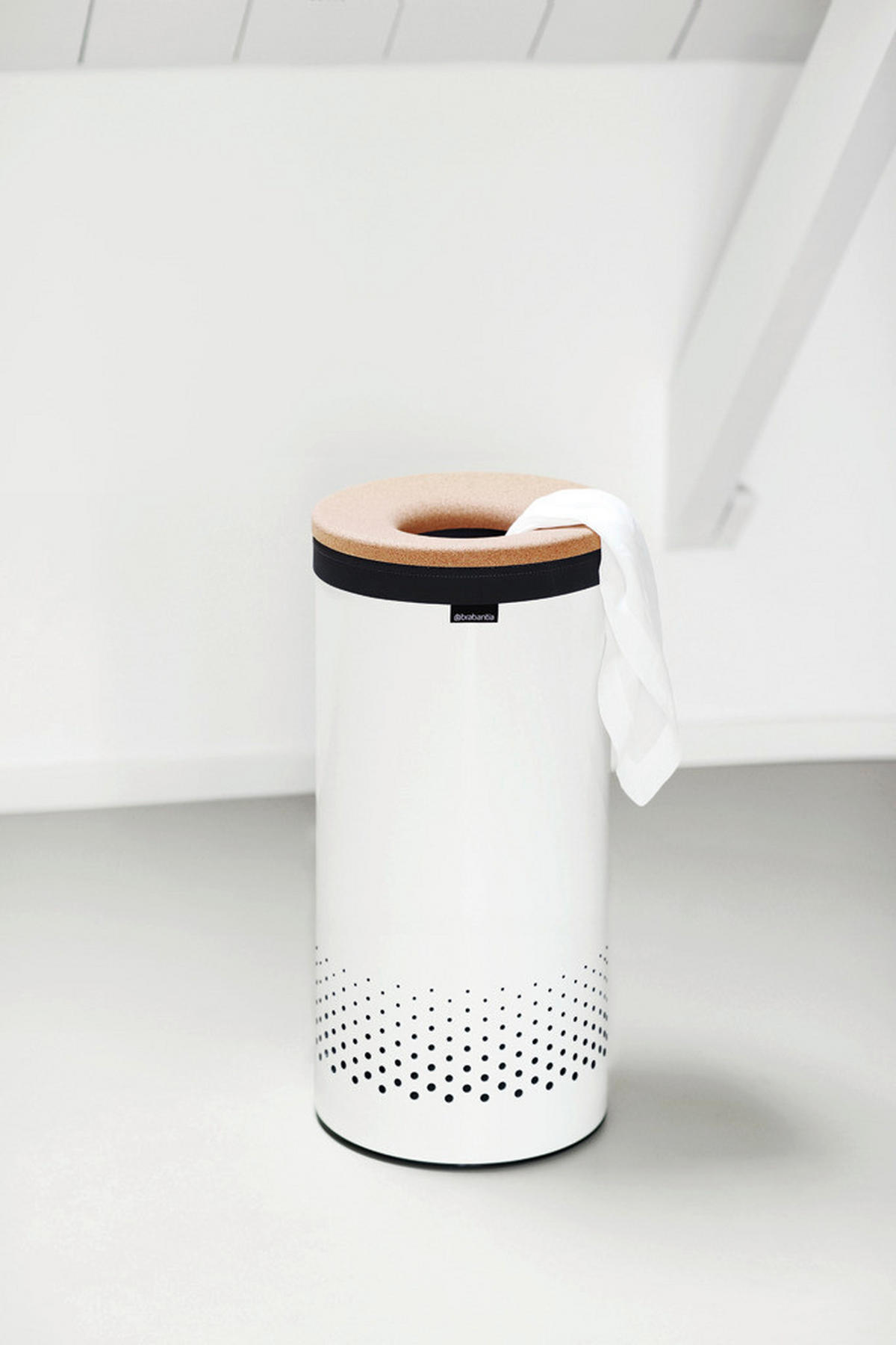 WÄSCHETONNE - Weiss, Basics, Metall (30/63.5/30cm) - Brabantia