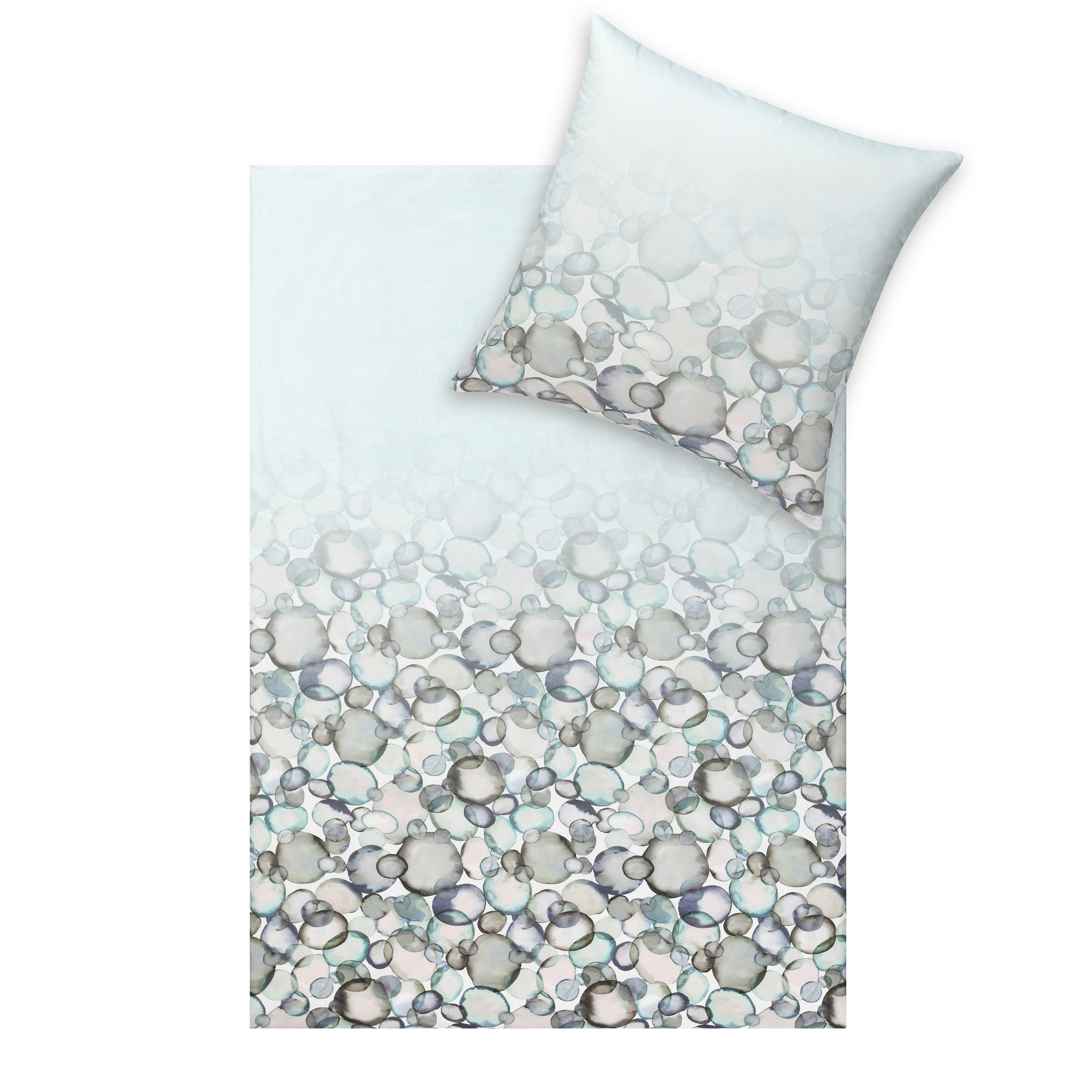 BETTWÄSCHE Salema Makosatin 135/200 cm  - Jadegrün, Design, Textil (135/200cm) - Estella