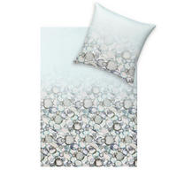 BETTWÄSCHE Salema Makosatin 135/200 cm  - Jadegrün, Design, Textil (135/200cm) - Estella