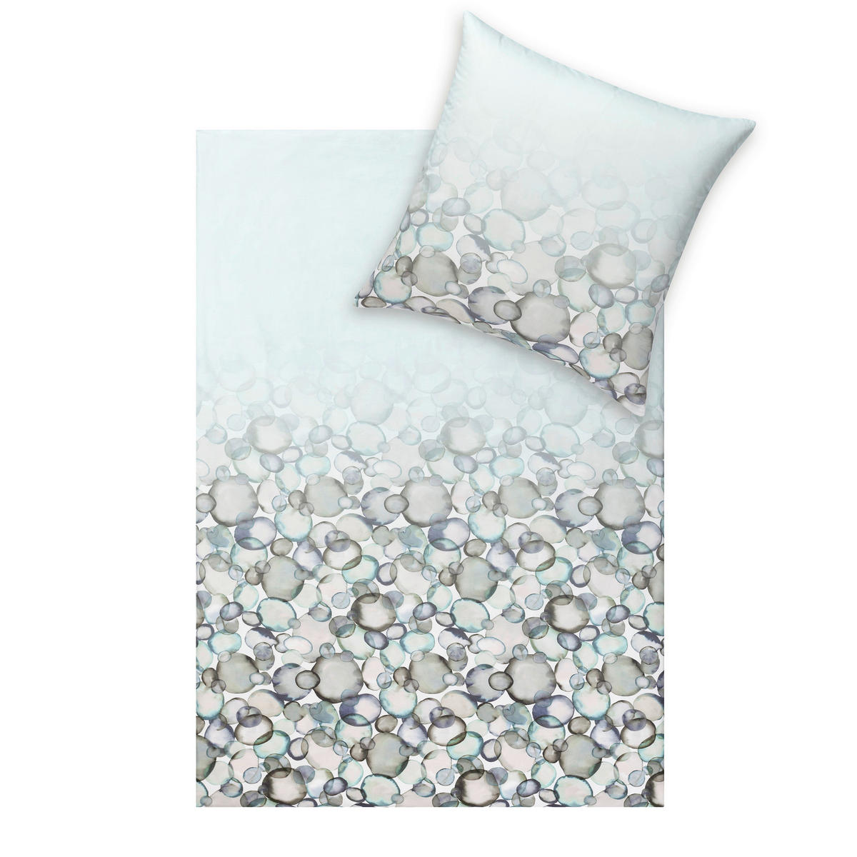 BETTWÄSCHE Salema Makosatin 135/200 cm  - Jadegrün, Design, Textil (135/200cm) - Estella