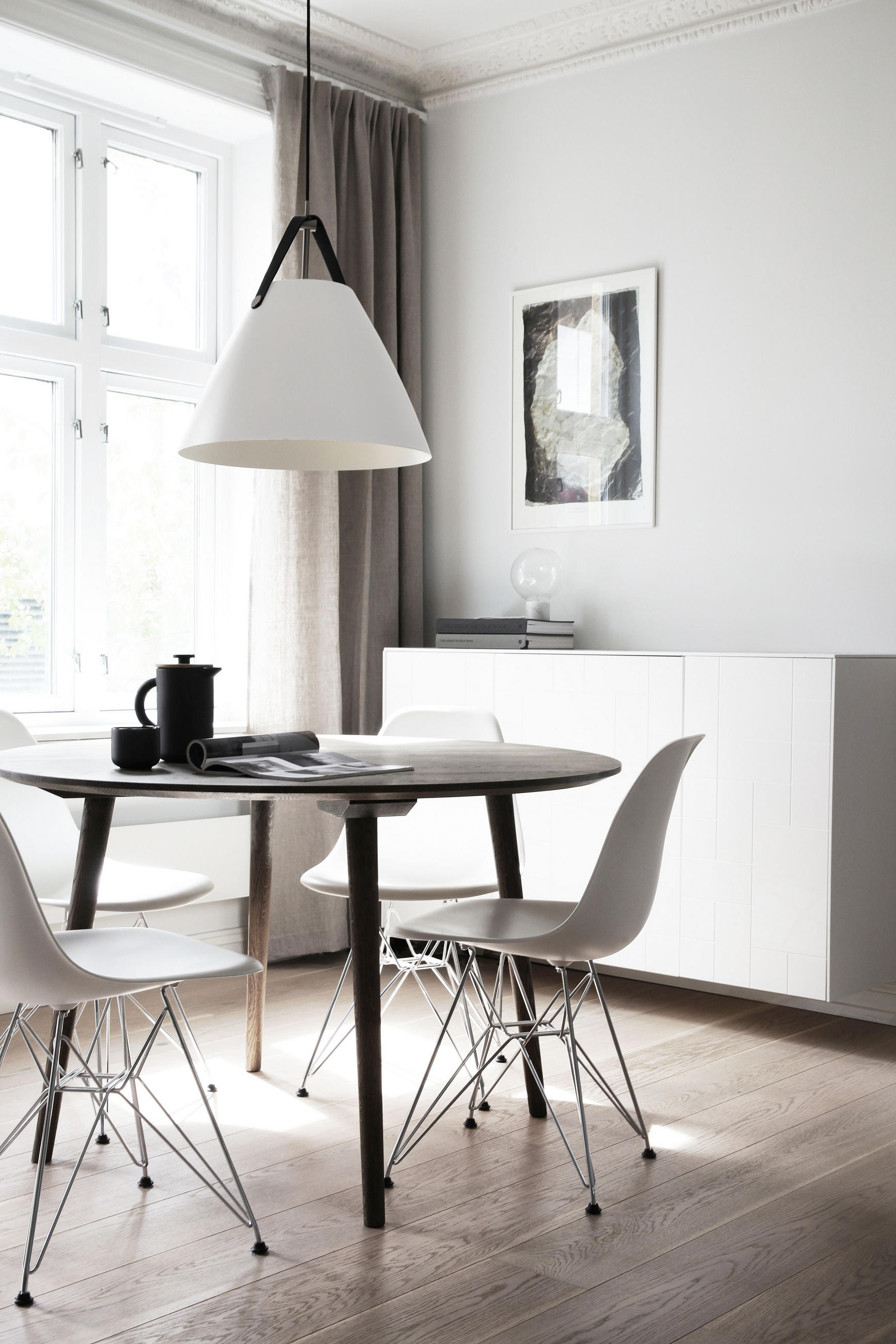 HÄNGELEUCHTE STRAP 36/37 cm   - Weiß, Design, Metall (36/37cm) - Nordlux
