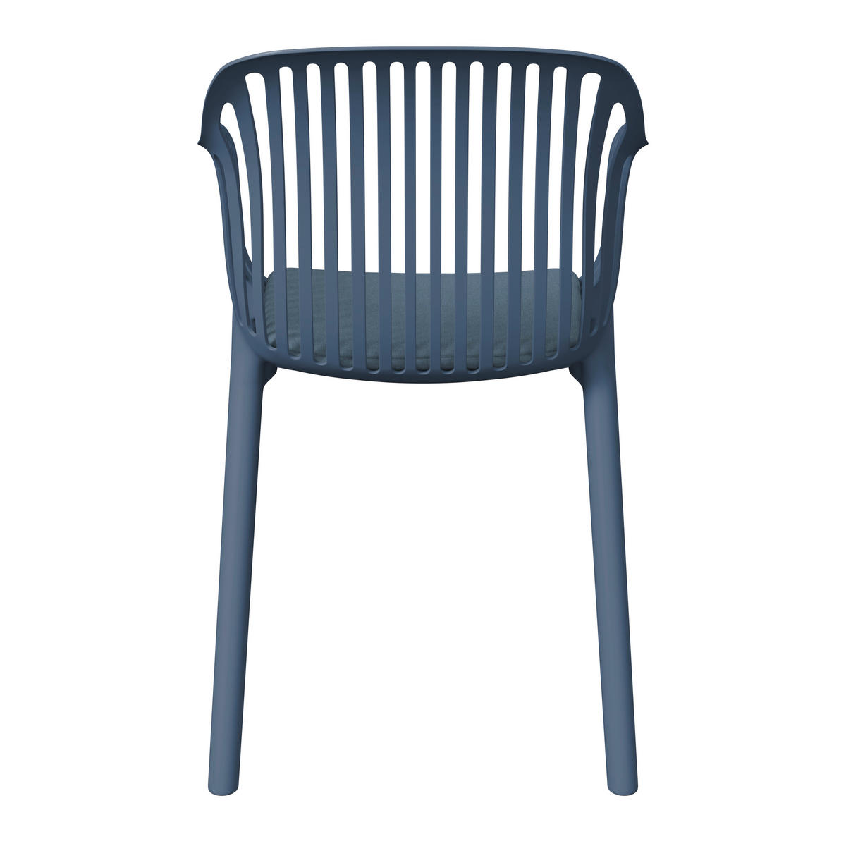 STAPELSESSEL in Kunststoff, Textil Blau  - Blau, Basics, Kunststoff/Textil (55/80/60cm) - Ambia Garden