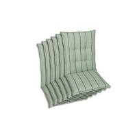 SESSELAUFLAGENSET in Hellgrün Streifen  - Hellgrün, Basics, Textil (50/7/108cm)