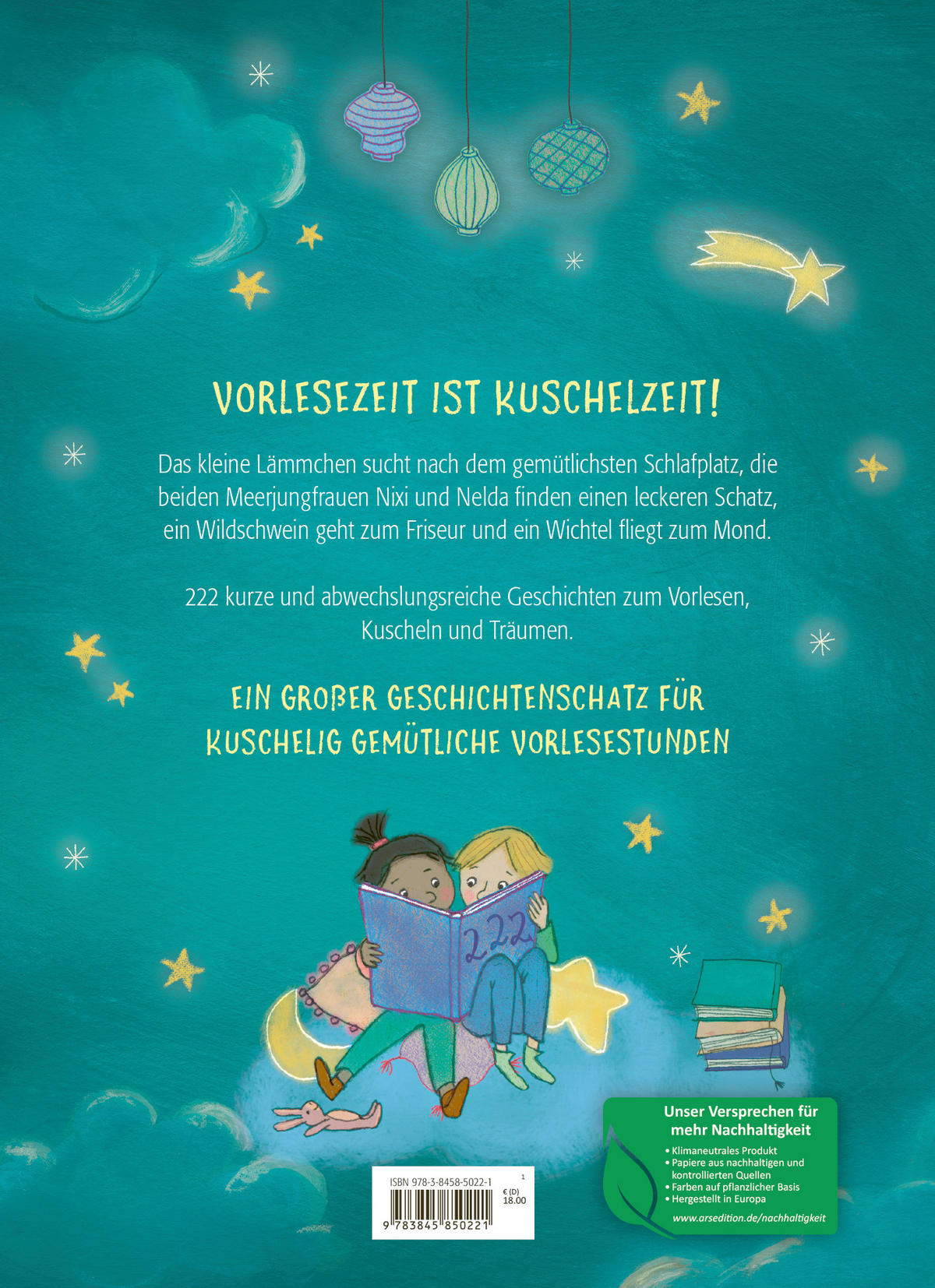GUTENACHTGESCHICHTEN 222 Geschichten zum Kuscheln  - Multicolor, Basics, Papier (17,5/24,5/2,6cm)