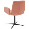 ARMLEHNSTUHL  in Cord  - Rostfarben/Schwarz, Design, Textil/Metall (61/88/66cm) - Dieter Knoll