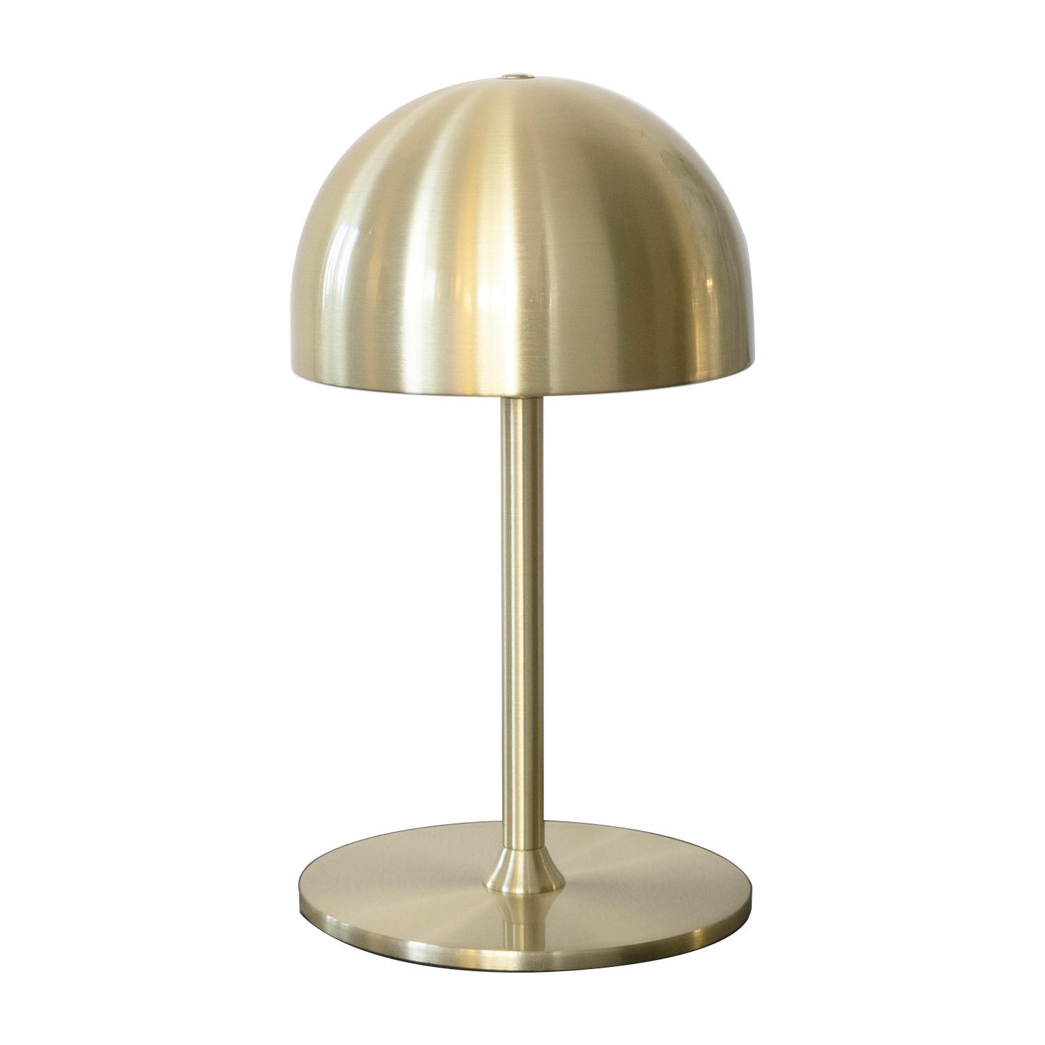 AKKU-TISCHLEUCHTE Living 11,5/22 cm - Messingfarben, Trend, Metall (11,5/22cm)