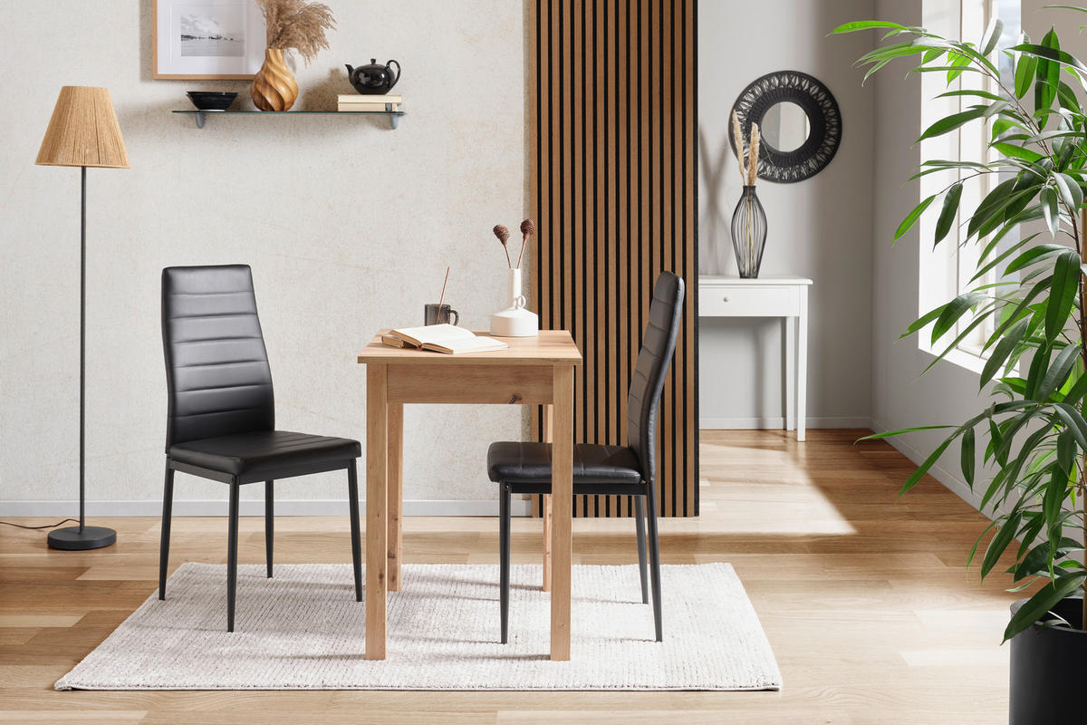 ESSTISCH in Holzwerkstoff 75/55/76 cm  - Eiche Artisan, KONVENTIONELL, Holzwerkstoff (75/55/76cm) - home24