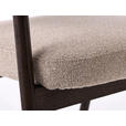ARMLEHNSTUHL   Flachgewebe  - Sandfarben/Dunkelbraun, KONVENTIONELL, Holz/Textil (63/81/63cm) - Ambia Home