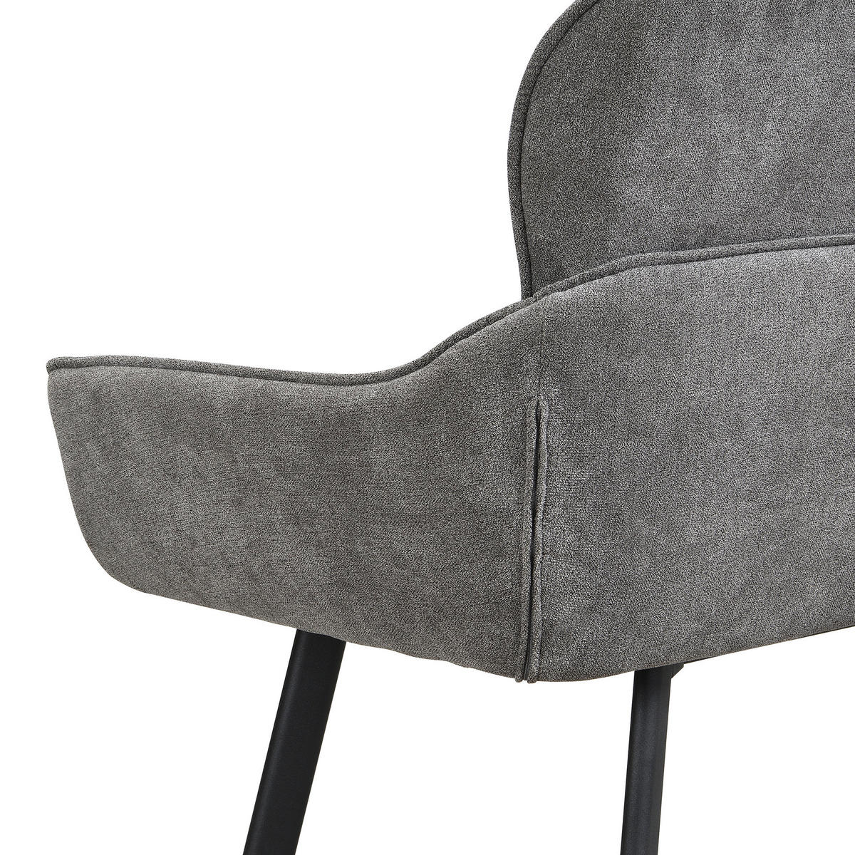 SITZBANK 160/90/62 cm Schwarz, Dunkelgrau  - Dunkelgrau/Schwarz, MODERN, Metall (160/90/62cm) - MID.YOU