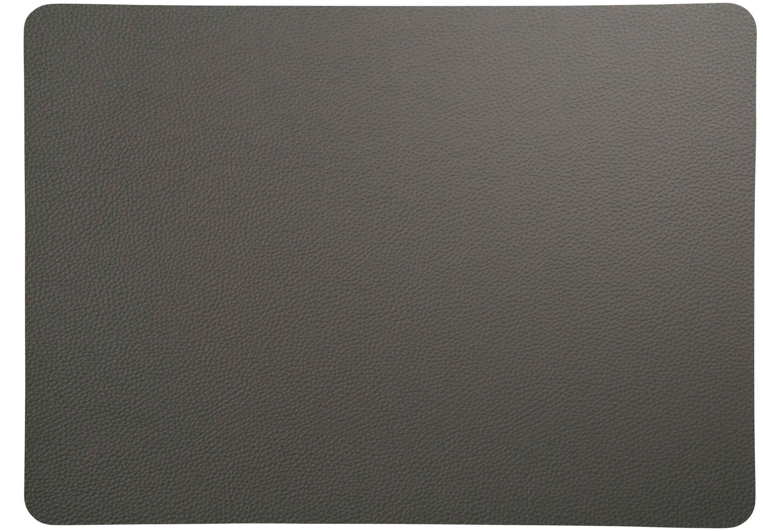 TISCHSET table tops, leather optic rough Textil Lederlook Anthrazit 33/46 cm  - Anthrazit, Konventionell, Textil (33/46cm) - ASA