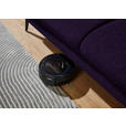 ECKSOFA in Chenille, Mikrofaser Aubergine, Violett  - Violett/Aubergine, Design, Textil/Metall (299/157cm) - Dieter Knoll