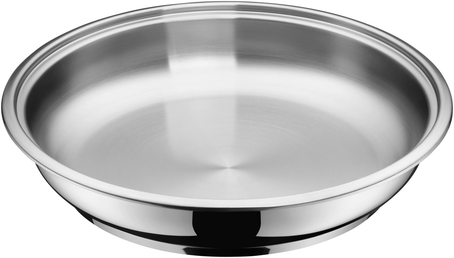 BRATPFANNE 28 cm  - Edelstahlfarben, Design, Metall (28cm) - WMF