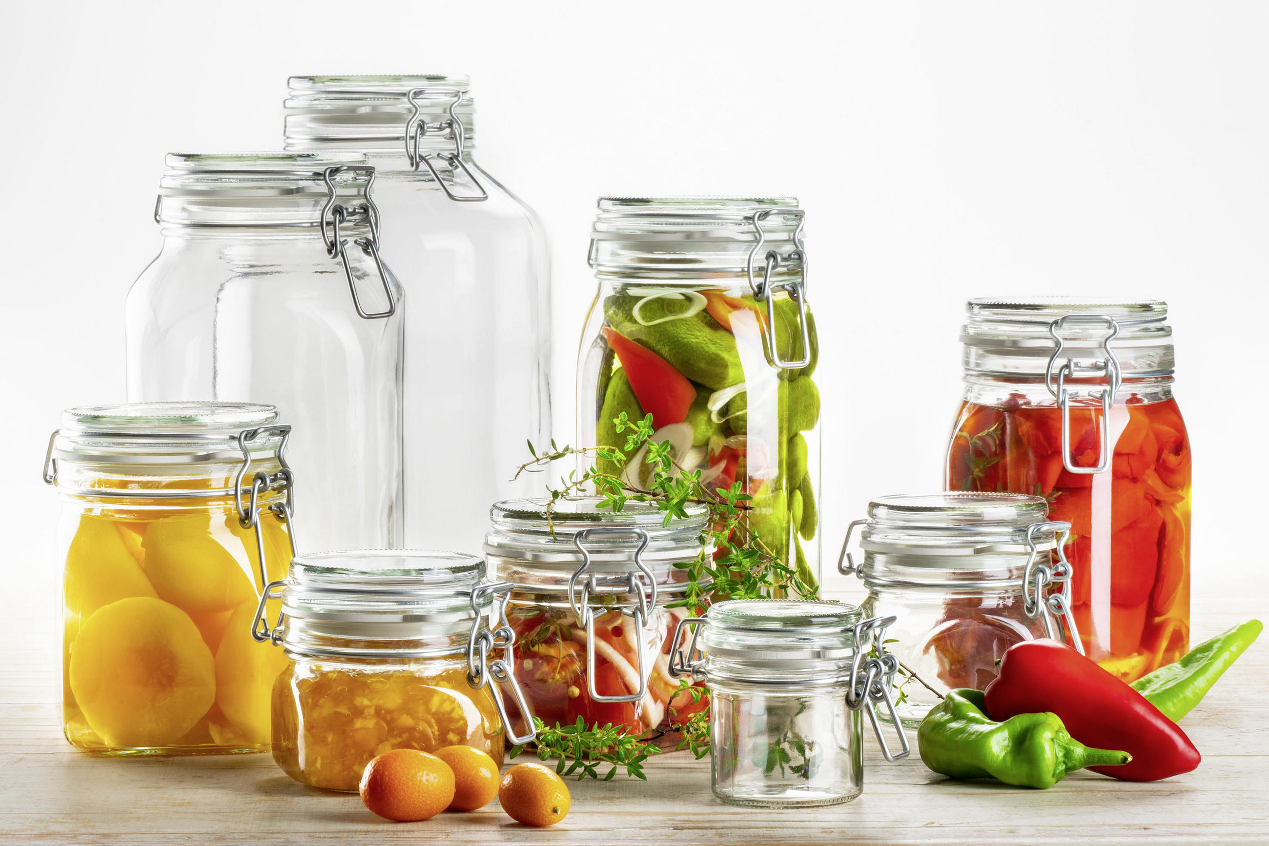 EINMACHGLAS-SET  - Transparent, Basics, Glas (1450ml) - Mäser