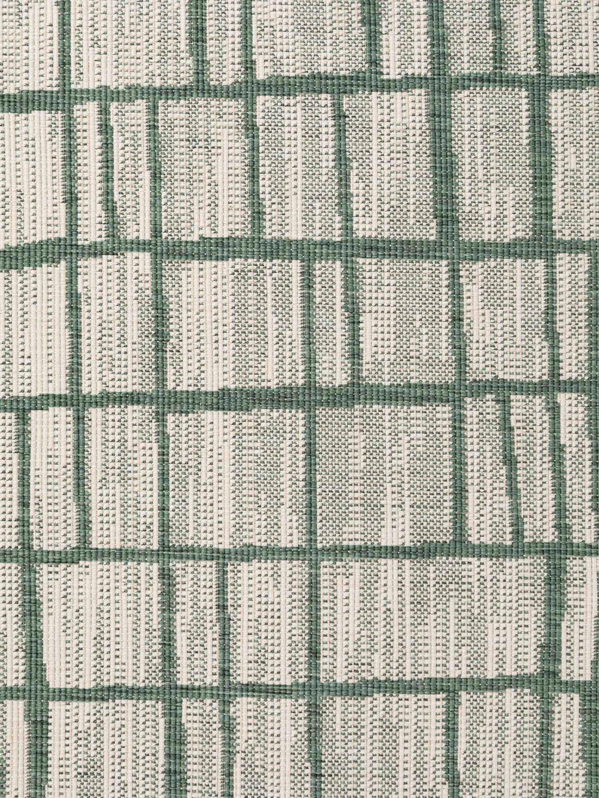 FLACHWEBETEPPICH 160 cm Haringey Grün, Weiß  - Weiß/Grün, Basics, Kunststoff (160cm)