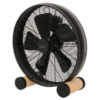 BODENVENTILATOR - Schwarz/Kieferfarben, Basics, Holz/Metall (47/46/19cm)