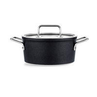 HRNEC, hliník, 20 cm  - černá, Basics, kov/sklo (20cm) - Fissler
