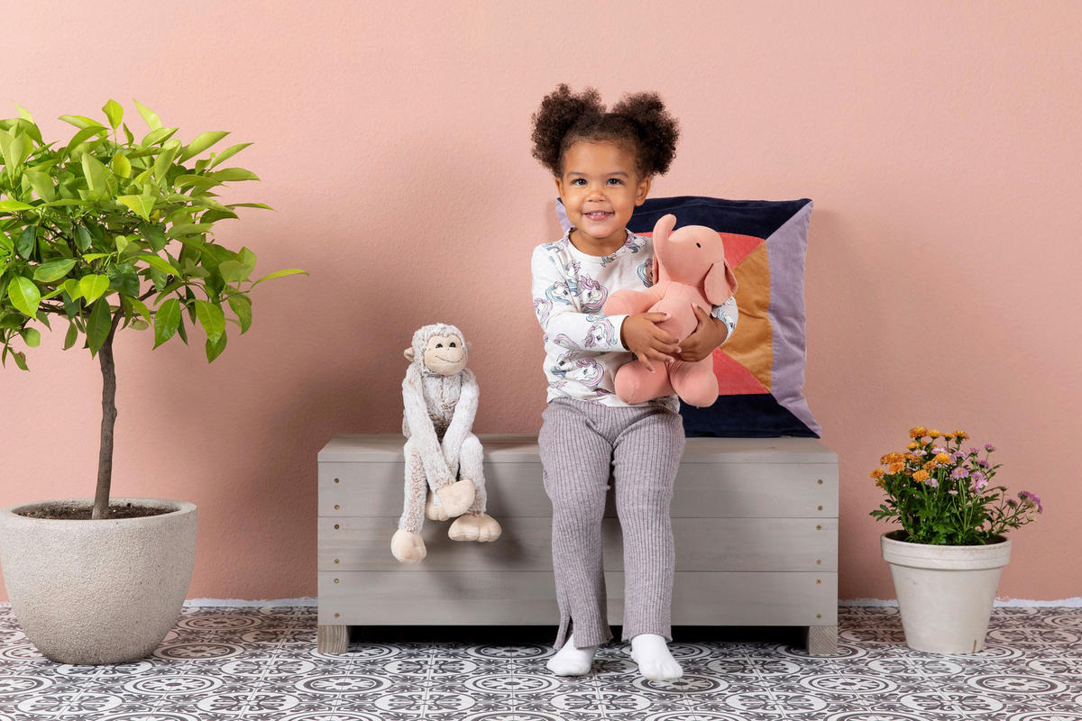 KINDERSITZBANK - Hellgrau, Basics, Holz (83/35/32cm) - MUDDY BUDDY