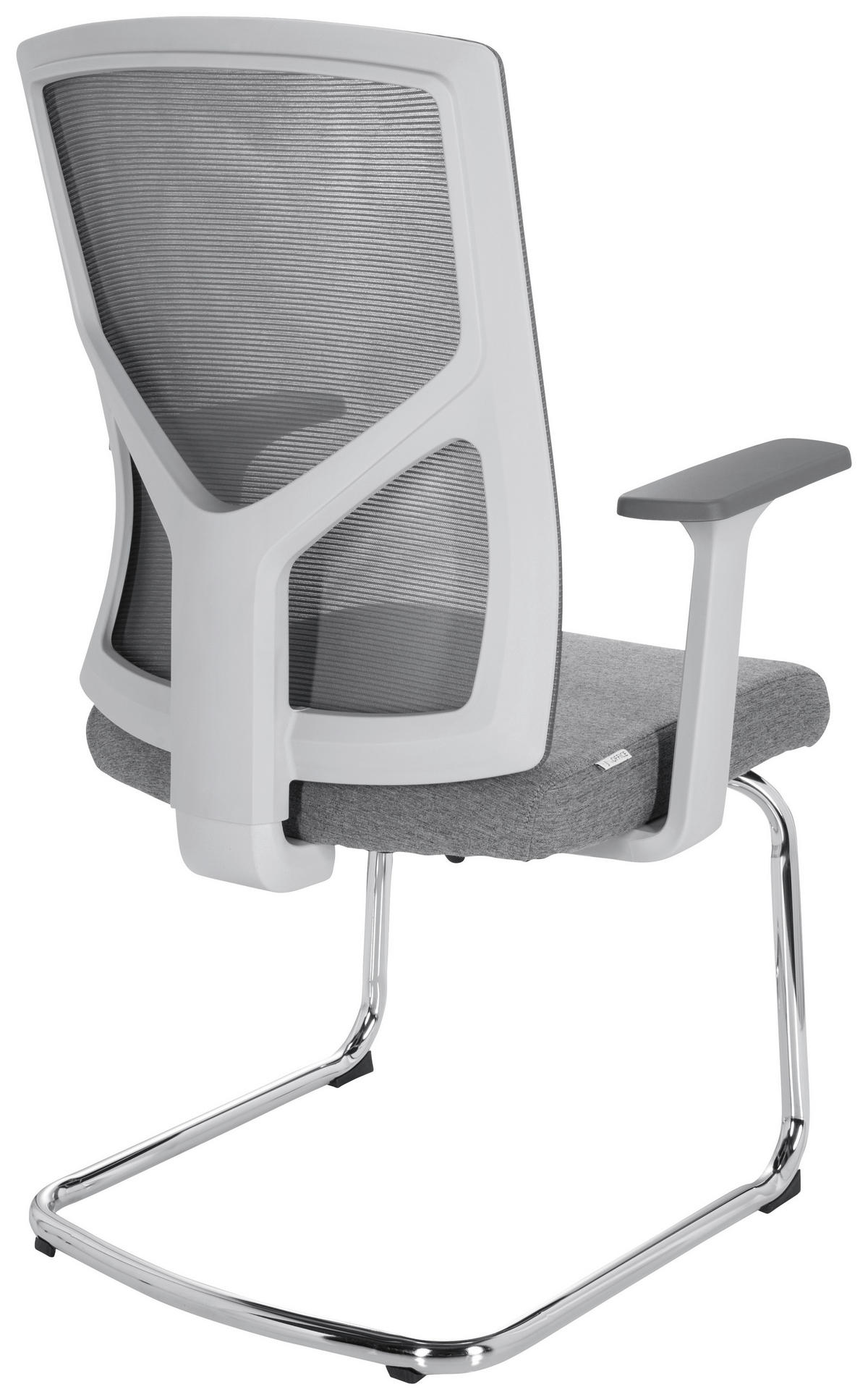KONFERENČNÍ ŽIDLE - šedá, Moderní, kov/textil (62/106/66cm) - MID.YOU