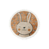 FLACHWEBETEPPICH 133/133 cm Beige rund  - Beige, Basics, Textil (133/133cm) - Kayoom