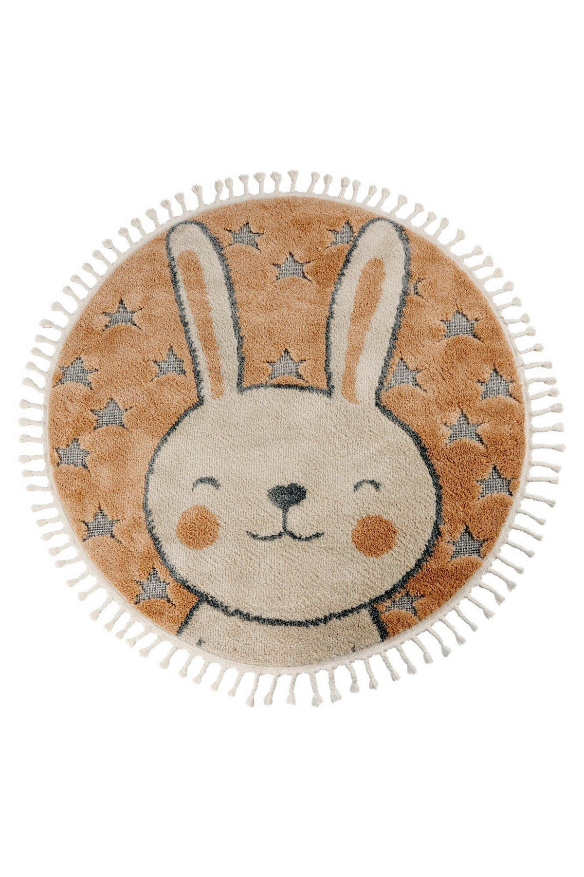 FLACHWEBETEPPICH 133/133 cm Beige rund  - Beige, Basics, Textil (133/133cm) - Kayoom