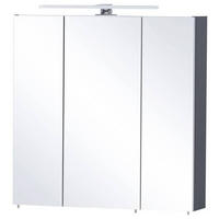 SPIEGELSCHRANK 70/74,8/16 cm  - Dunkelblau/Nickelfarben, MODERN, Glas/Holzwerkstoff (70/74,8/16cm) - Stylife