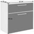 SCHUHSCHRANK - Chromfarben/Anthrazit, Design, Glas/Holzwerkstoff (61/62/31cm) - NOVEL