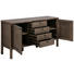 ANRICHTE in furniert, massiv Eiche Dunkelbraun - Dunkelbraun/Schwarz, KONVENTIONELL, Holz/Metall (160/81,5/43cm) - Carryhome ANRICHTE in furniert, massiv Eiche Dunkelbraun - Dunkelbraun/Schwarz, KONVENTIONELL, Holz/Metall (160/81,5/43cm) - Carryhome