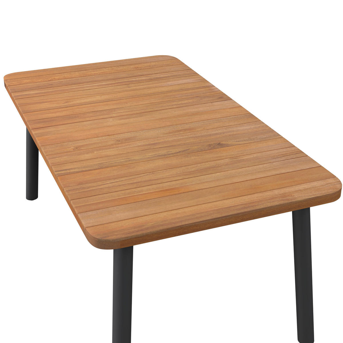 GARTENTISCH Holz, Metall rechteckig  - Akaziefarben, MODERN, Holz/Metall (100/75/180/240cm) - Ambia Garden